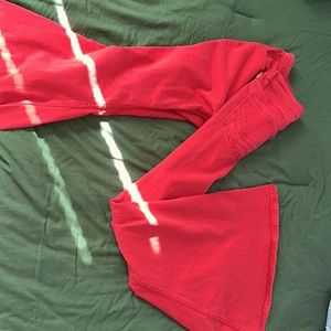 Red bell bottoms